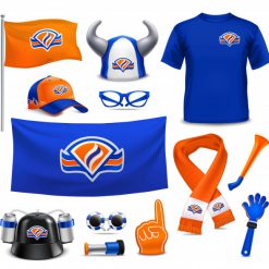 sport supporters fans accessories realistic set 1284 17411