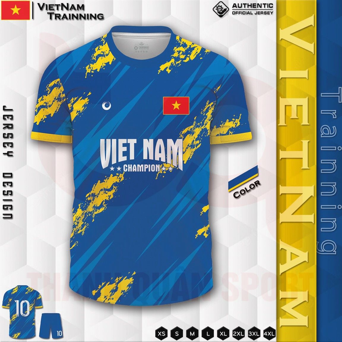 Mẫu Thiết Kế Áo Đội Tuyển Quốc Gia Việt Nam Mới Nhất 2023 - Thanh Quân Sport